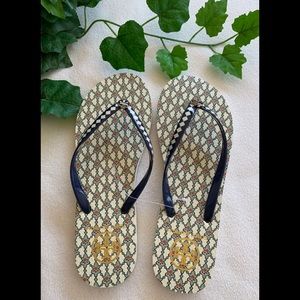 Tory Birch Piazza Flip Flops Size 8